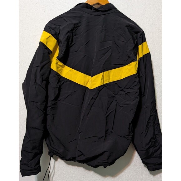 U.S. Army Windbreaker APFU Jacket Mens Size Medium Black/Yellow Uniform (671) - Picture 2 of 3